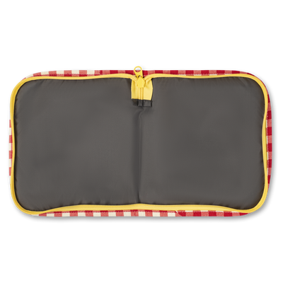 Snack Mat - Gingham Red
