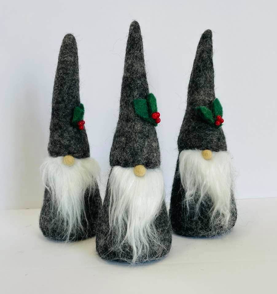 Felt Grey Gnome