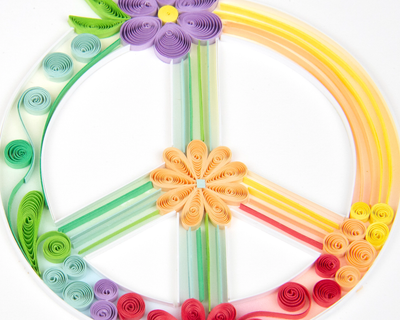 Peace Sign Quilling Card