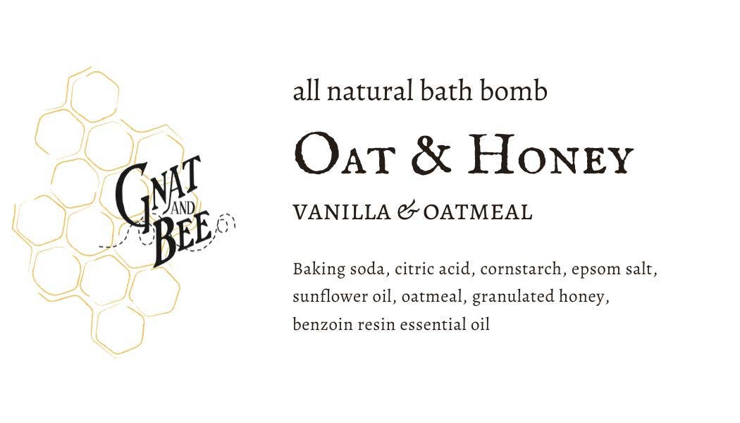 Oat and Honey Natural Bath Bomb