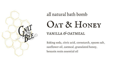 Oat and Honey Natural Bath Bomb