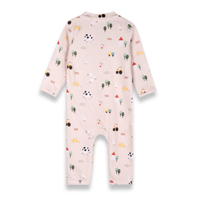 Farm Zipper Baby Coverall Jumpsuit (Organic Jersey)