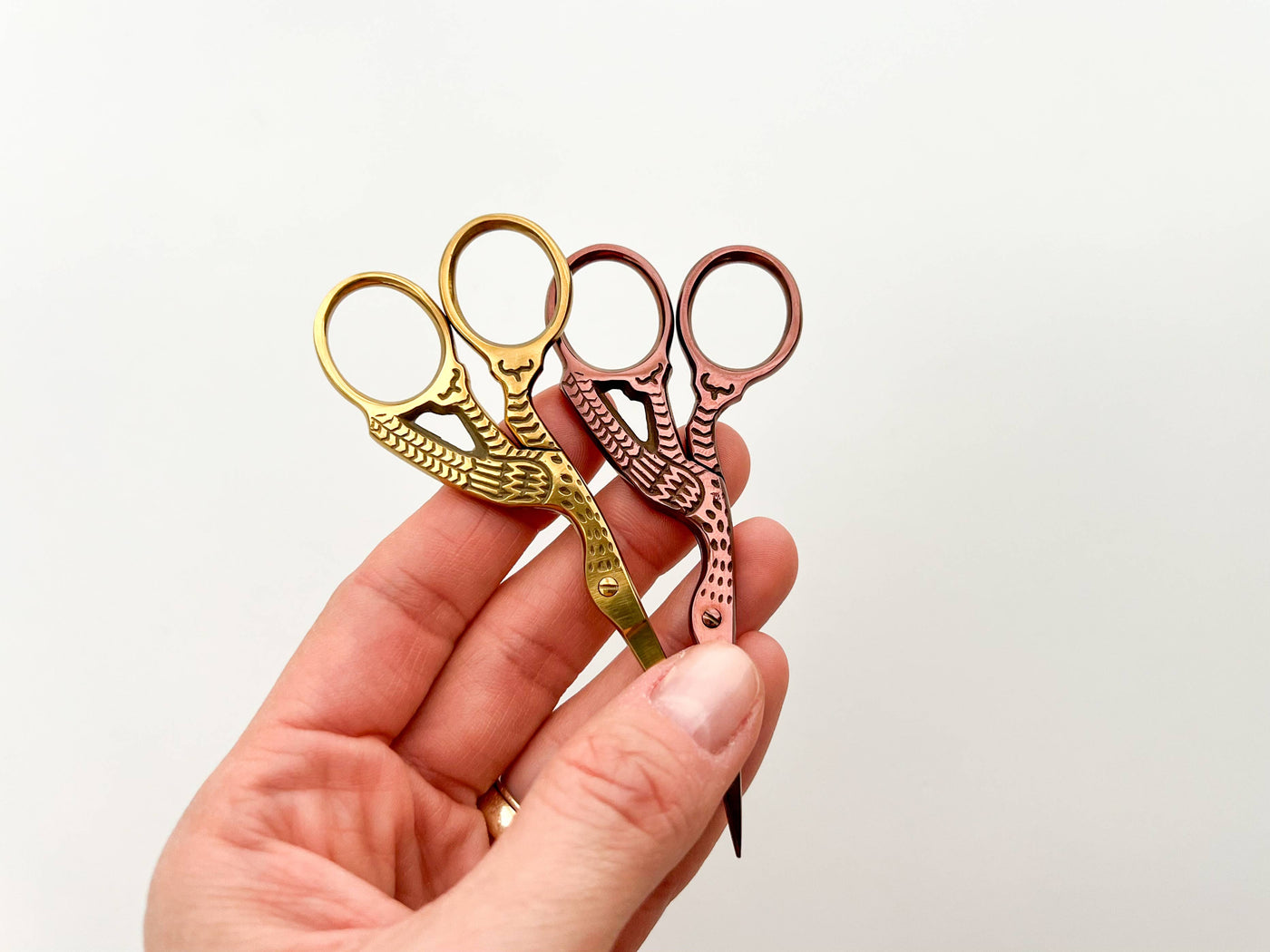 Embroidery stork scissors, small bird scissors