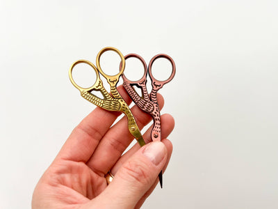 Embroidery stork scissors, small bird scissors