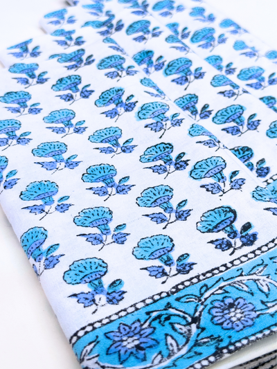 Bluebell Blockprint Napkins