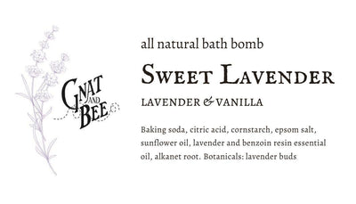 Sweet Lavender Natural Bath Bomb