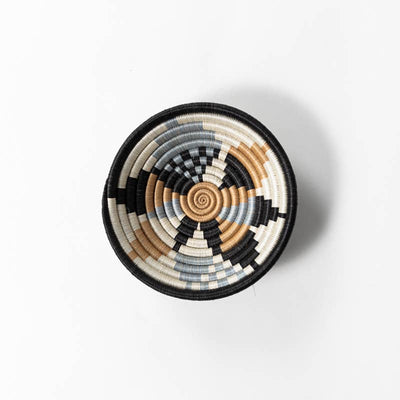 Boutique Diversiform Gray Woven Bowls - Medium