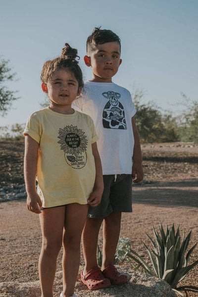 The Sunflower Kids Tee Shirt, Positive Vibes Shirt