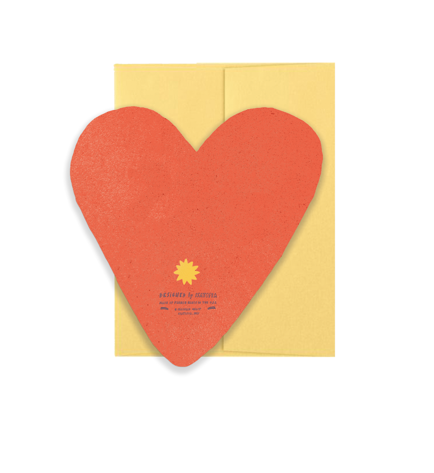 Heart Blink Gold - Die Cut Card