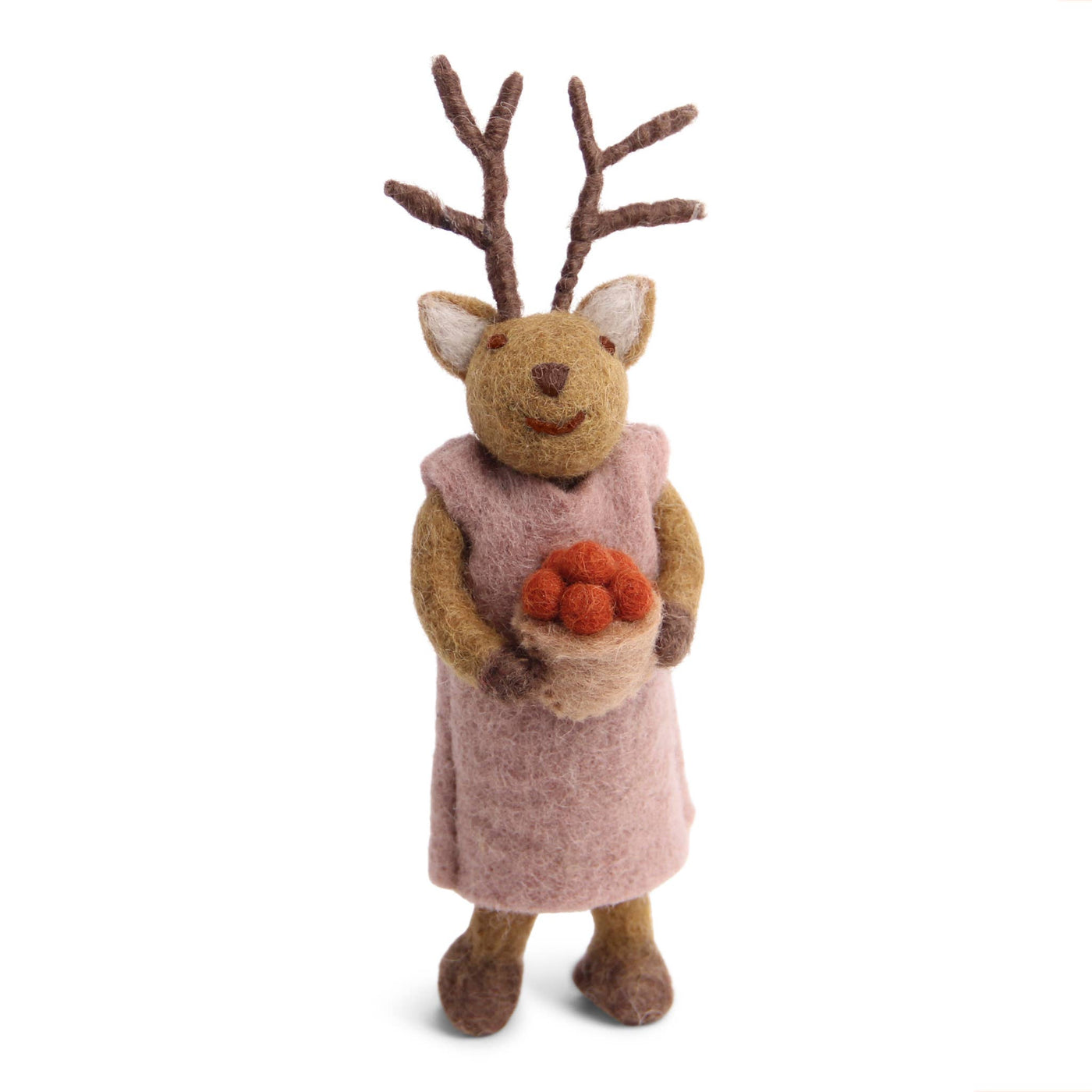 Small Girly Deer w/Berries
