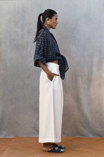 Linen Culottes in White