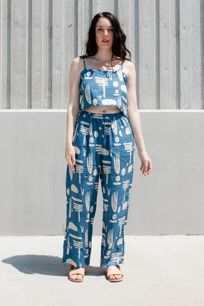 Faye Pants - Blue Ledo