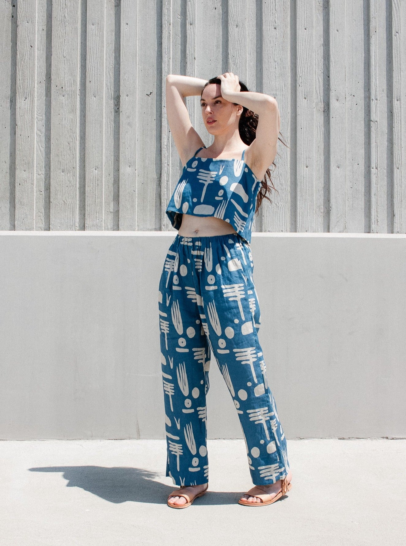 Faye Pants - Blue Ledo