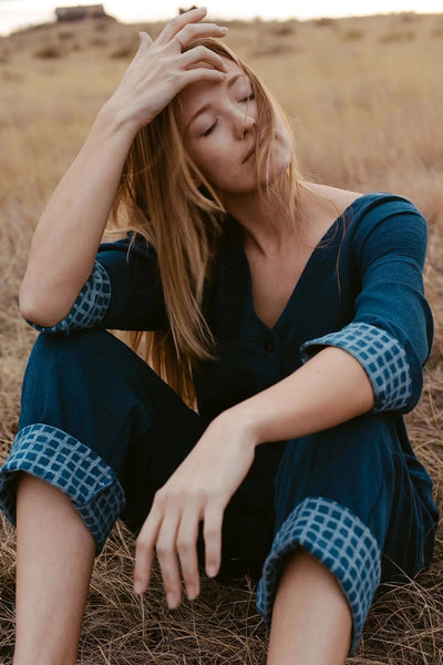 Handspun Indigo Jumpsuit