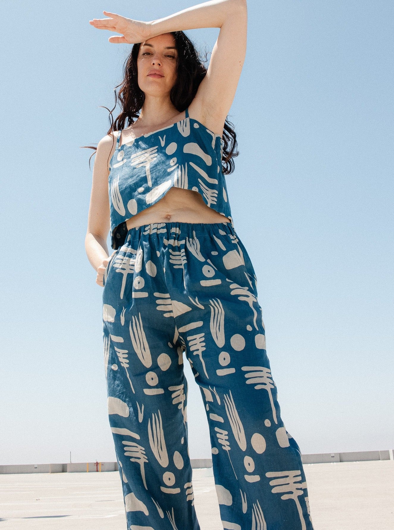 Faye Pants - Blue Ledo