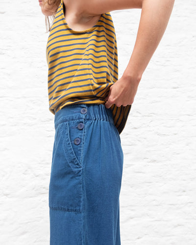 Anna Culottes - Textured Denim