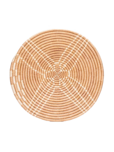 21" Large Woven Wall Art Plate - Two Colors