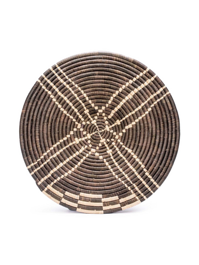 21" Large Woven Wall Art Plate - Two Colors