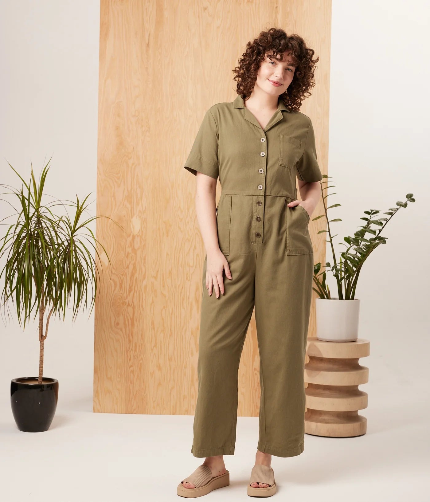 Gemini Jumpsuit - Army Green