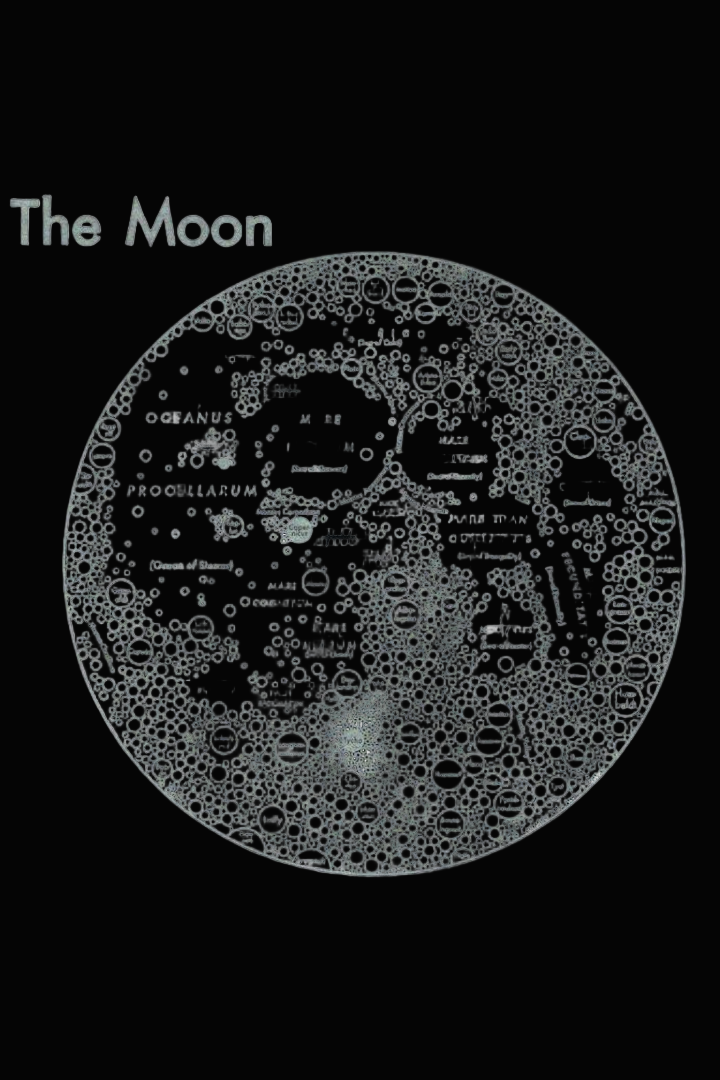 Moon Map Print
