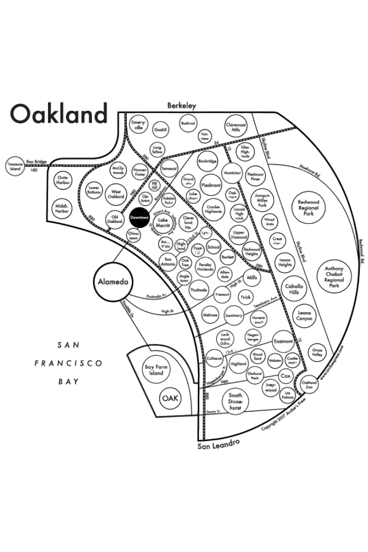 Oakland Map Print