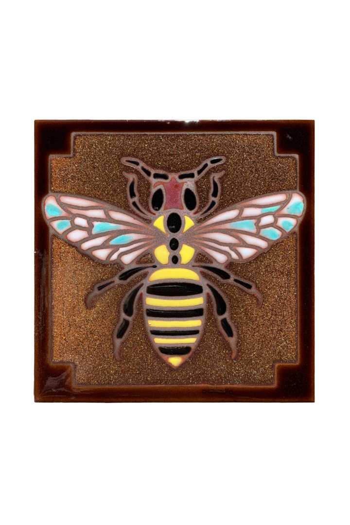 Hand Glazed Tile - Bee