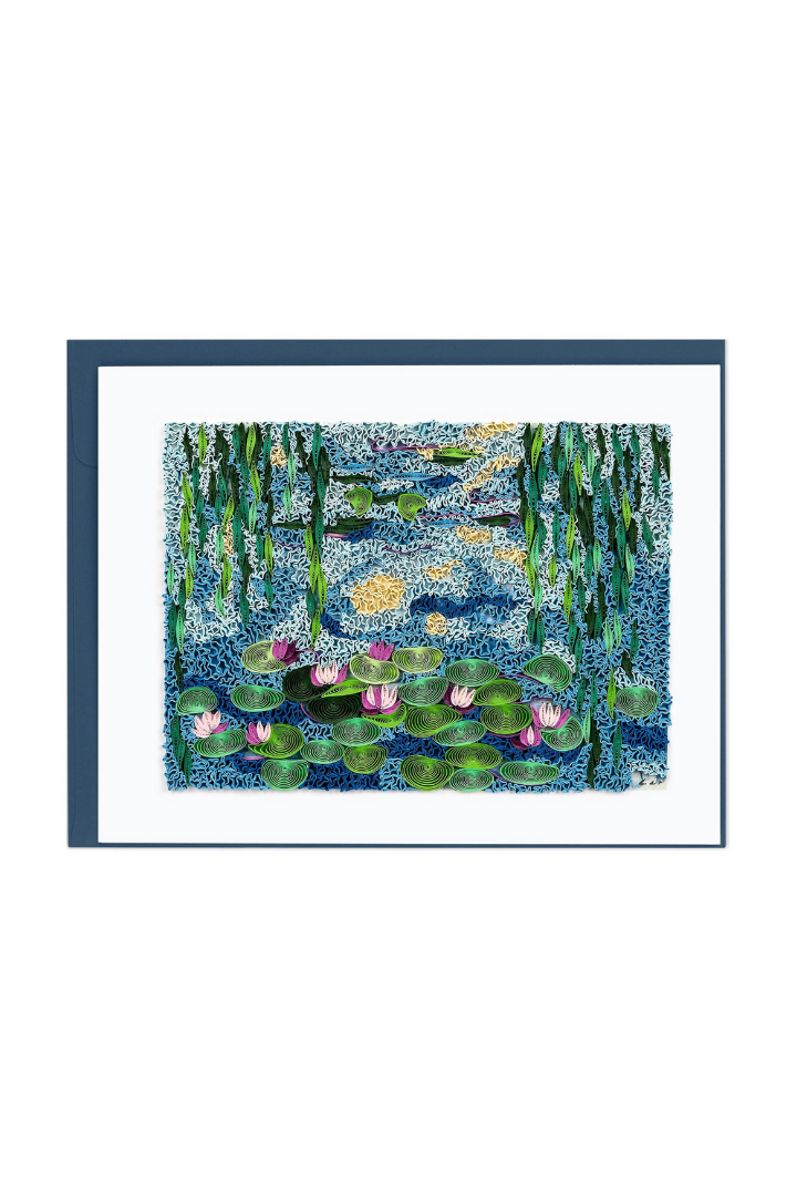 Artist Series: Quilled Water Lilies 1916-19, Monet Card