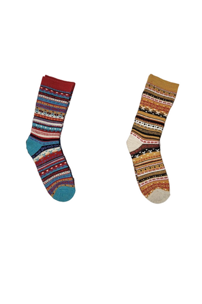 Alpaca Socks - Faire Isle