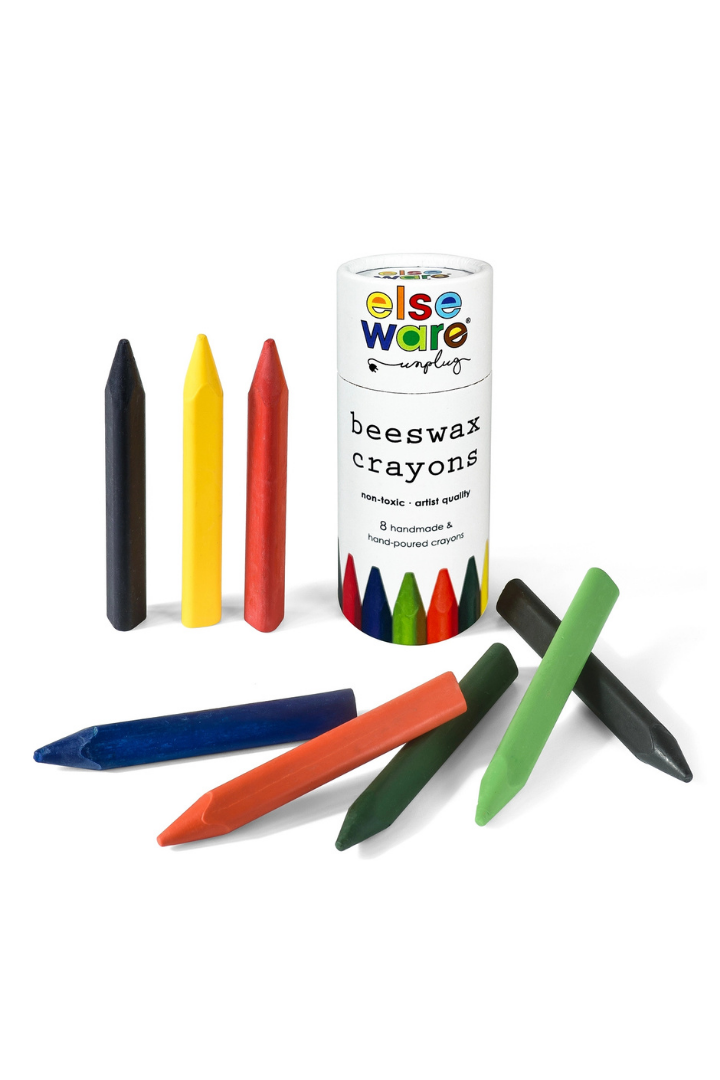 Beeswax Crayons - Triangle - 8 Natural & Non-Toxic Colors
