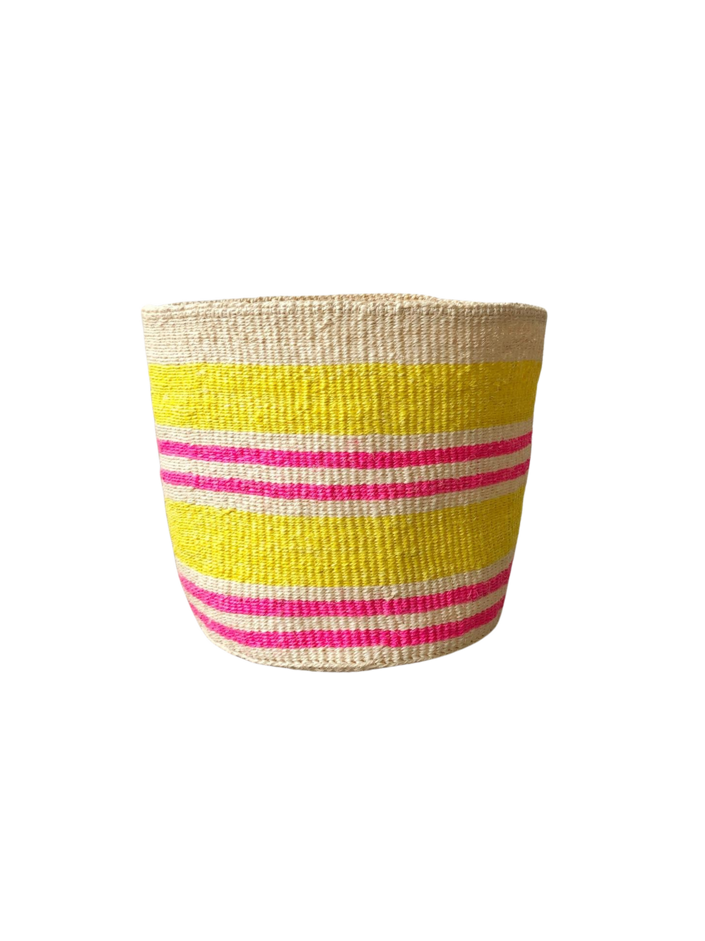 Storage Plant Basket - Medium Rainbow Pink & Sunshine