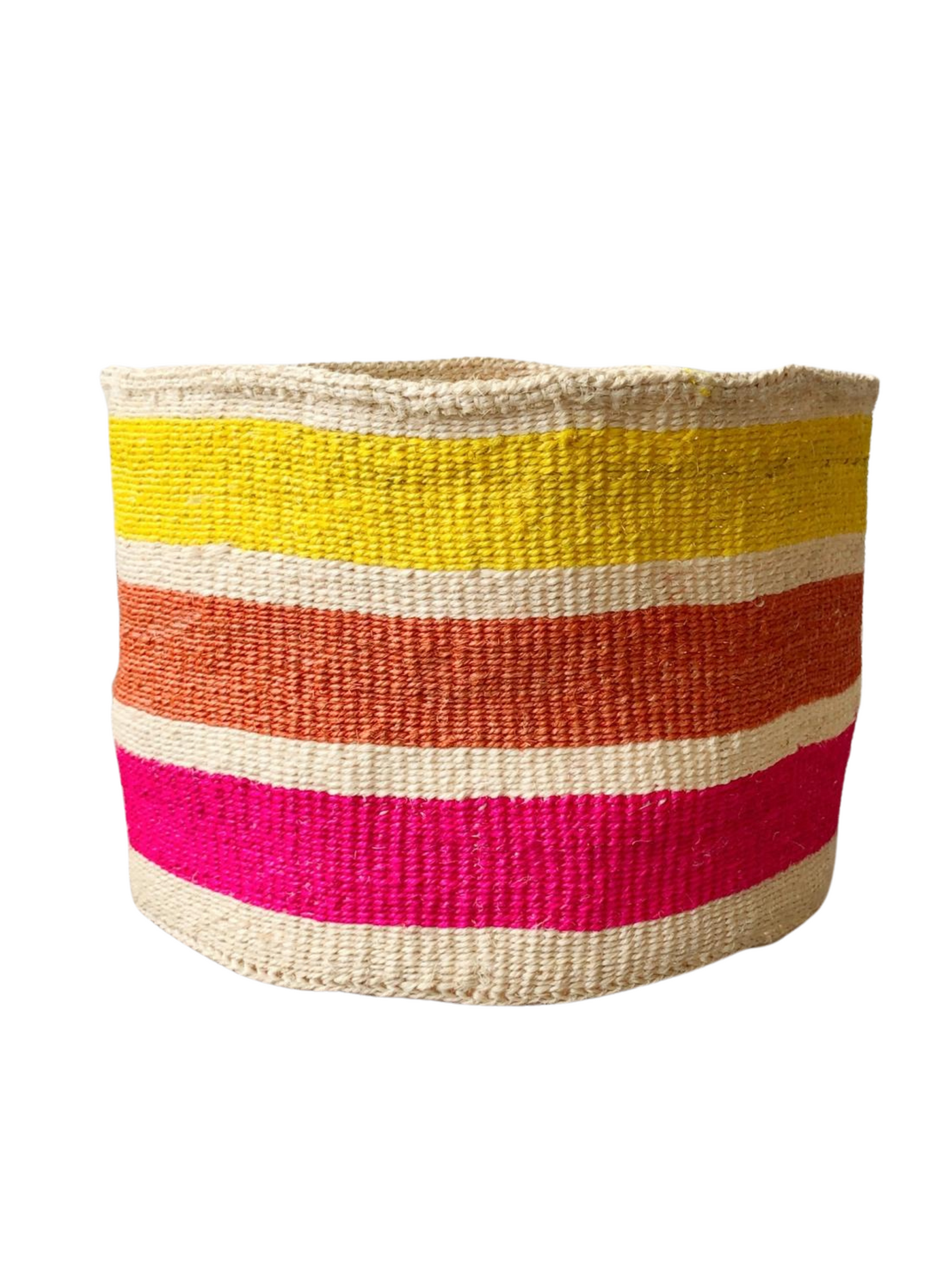 Storage Plant Basket - XL Rainbow Three Stripes