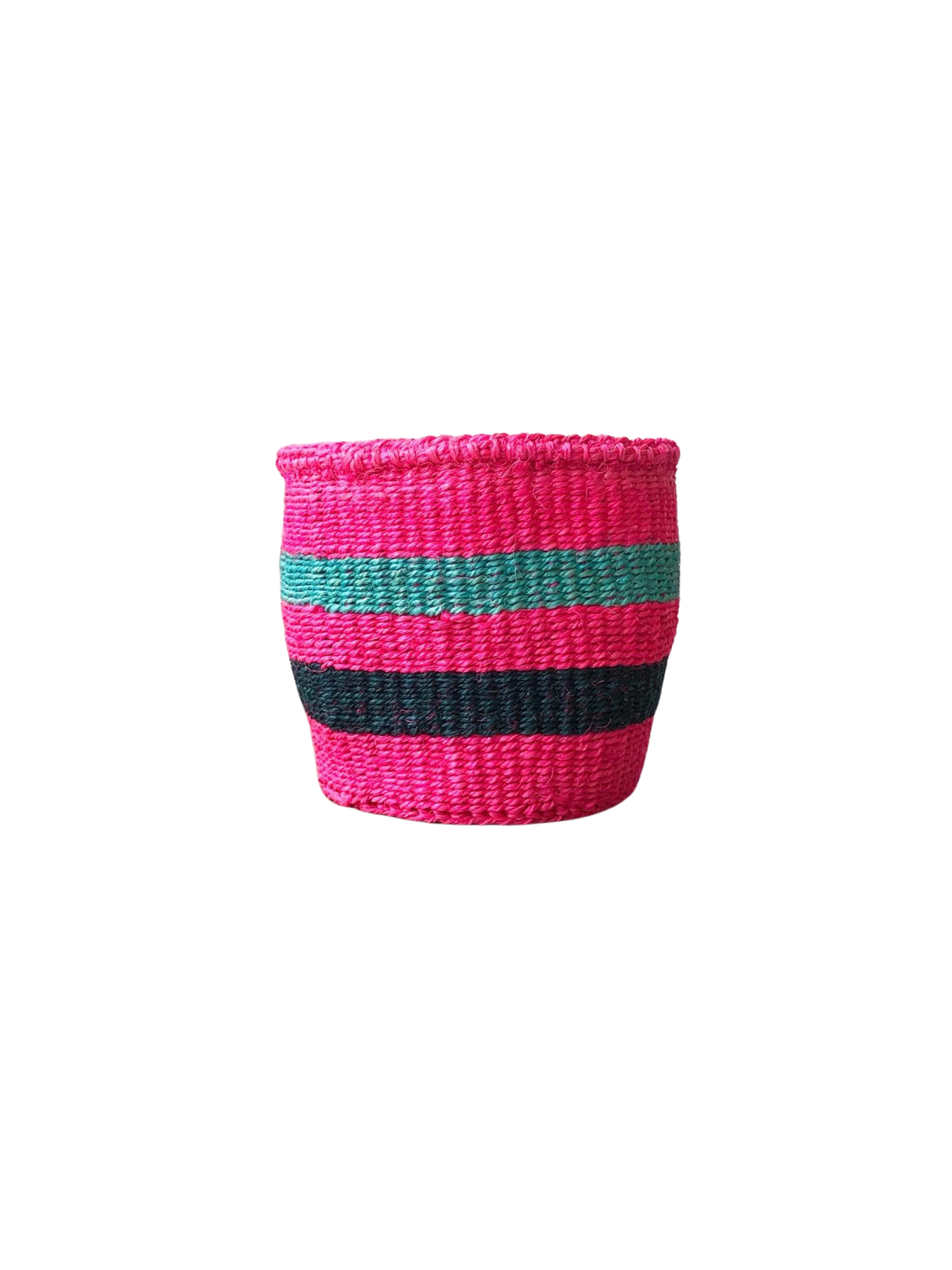 Storage Plant Basket - Small Pink Teal Blue