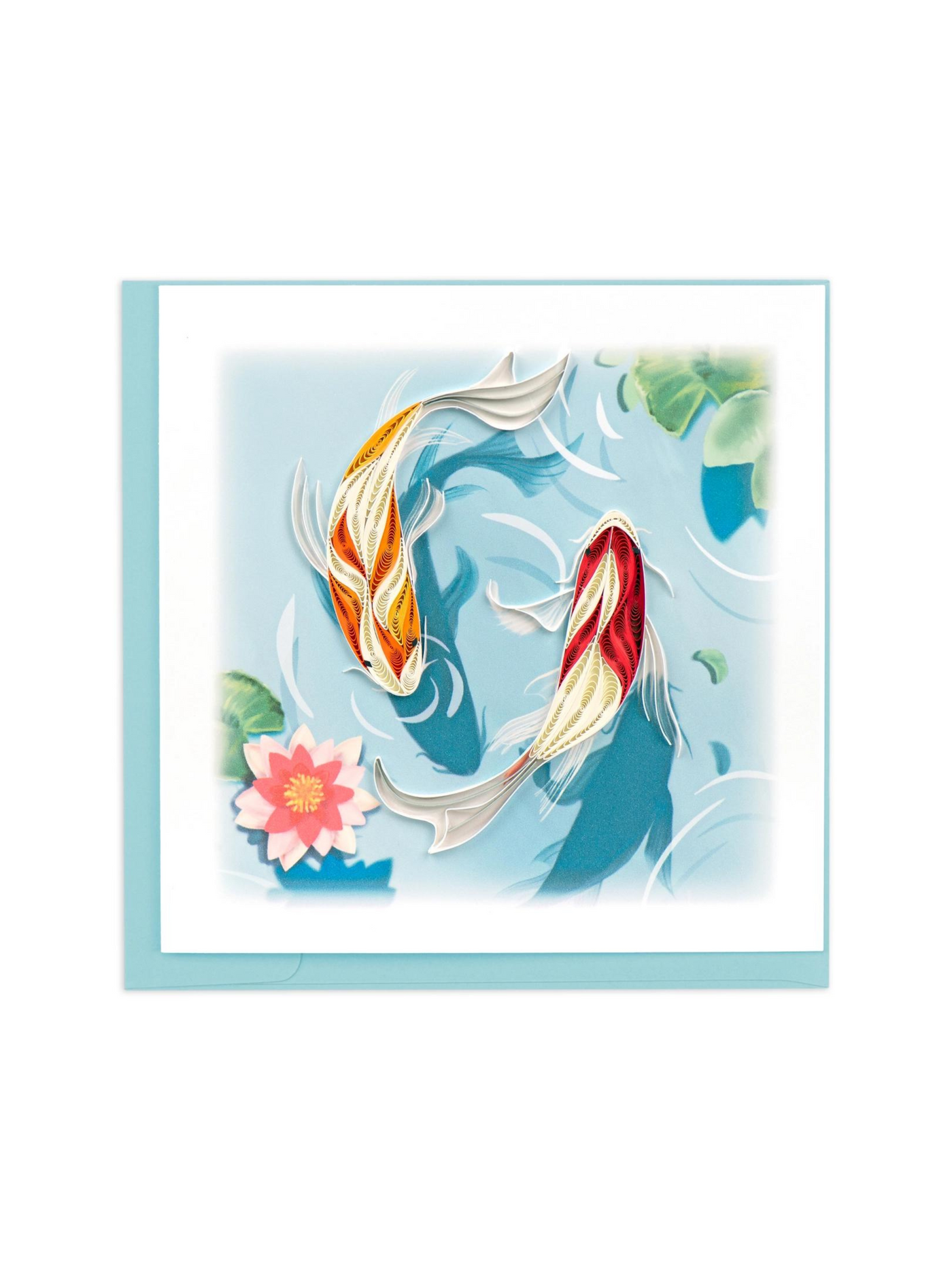 Two Koi Fish Quilling Card