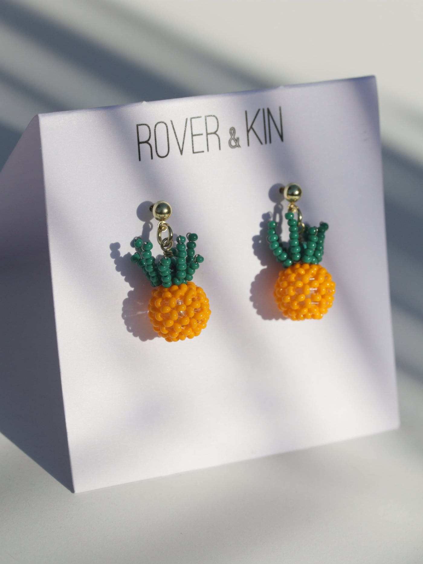 Pineapple Beaded Earrings