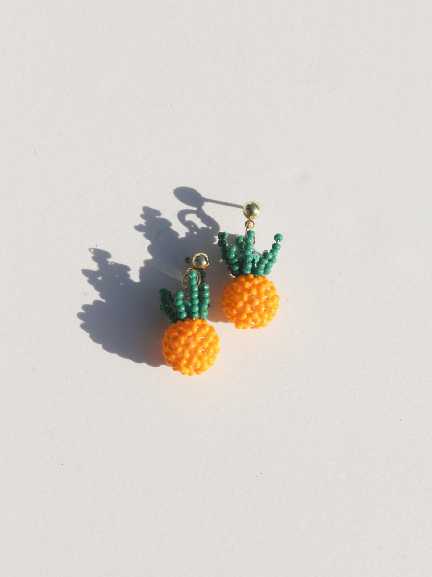 Pineapple Beaded Earrings
