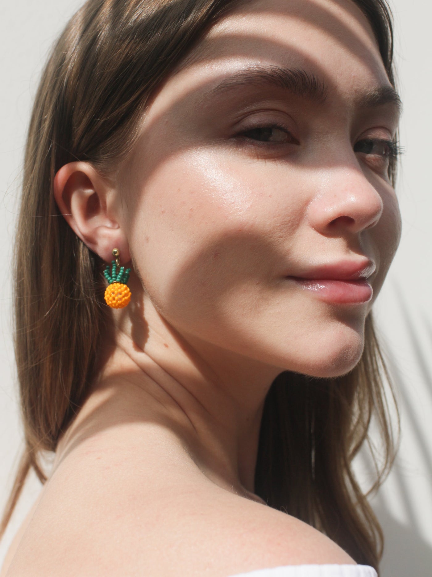 Pineapple Beaded Earrings