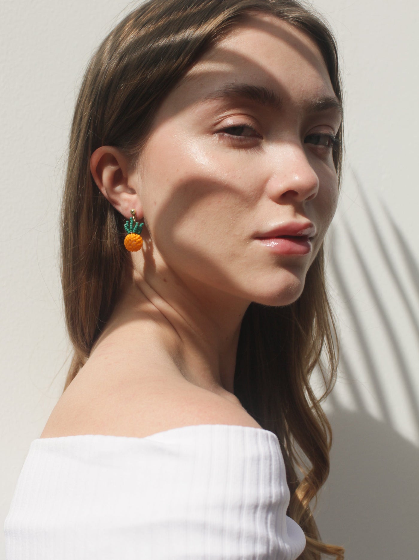 Pineapple Beaded Earrings