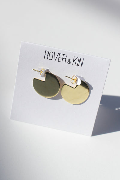 Luxe Gold Disc Earrings
