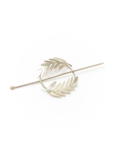 Silver Fern Hair Pin