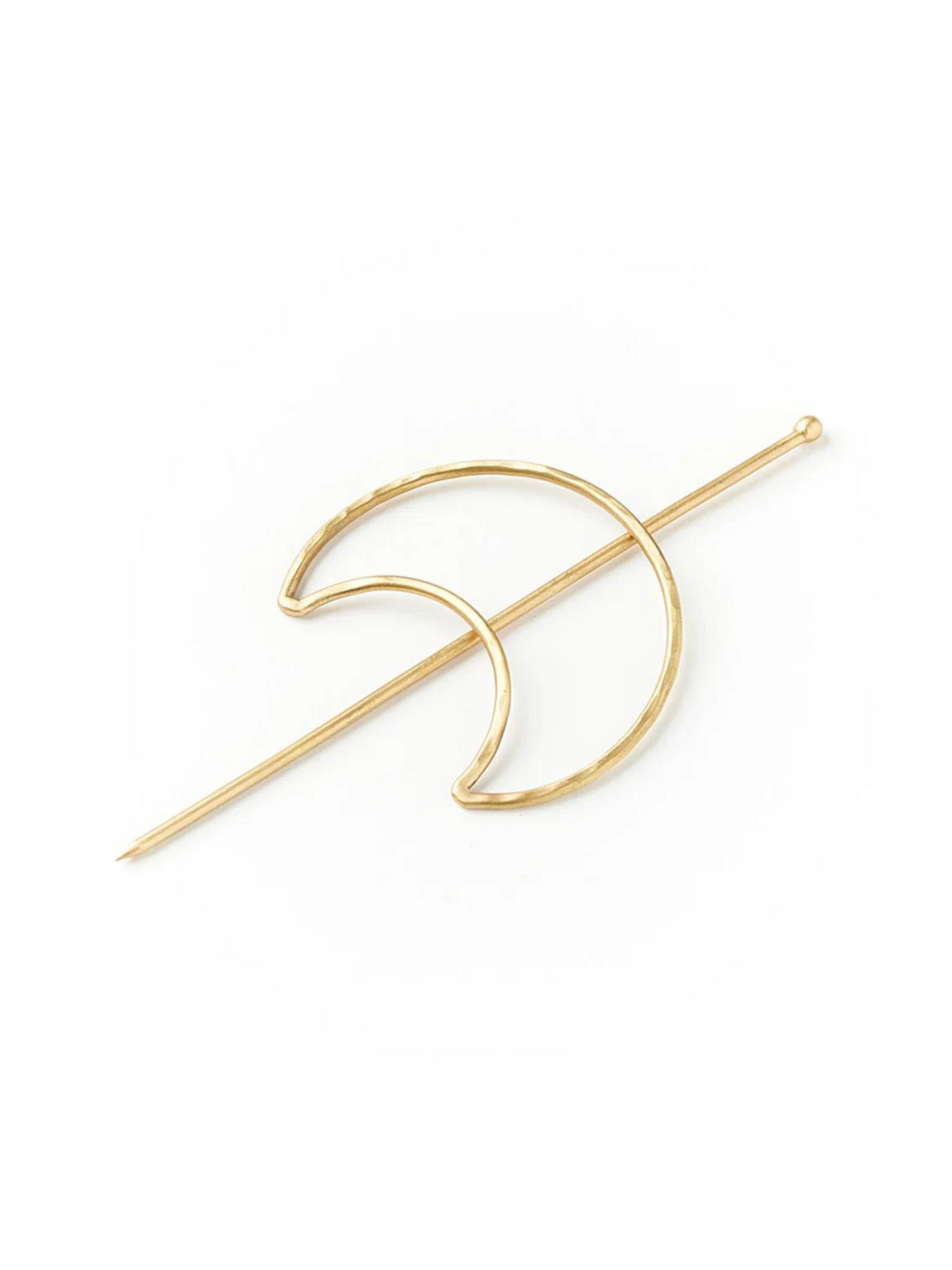 Crescent Moon Hair Stick - Gold