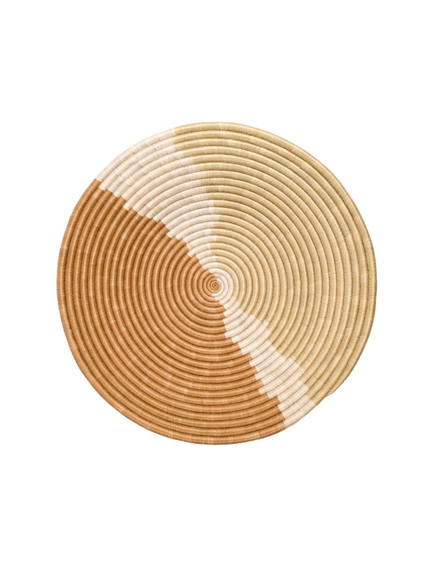 21" Sand Refined Woven Wall Art Plate