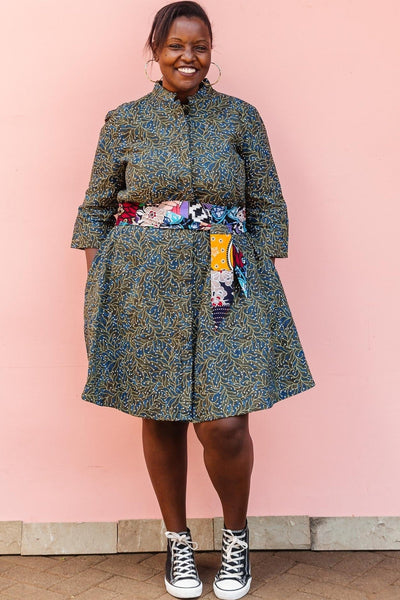 Zuri African Wax Upcycled Patchwork Belt