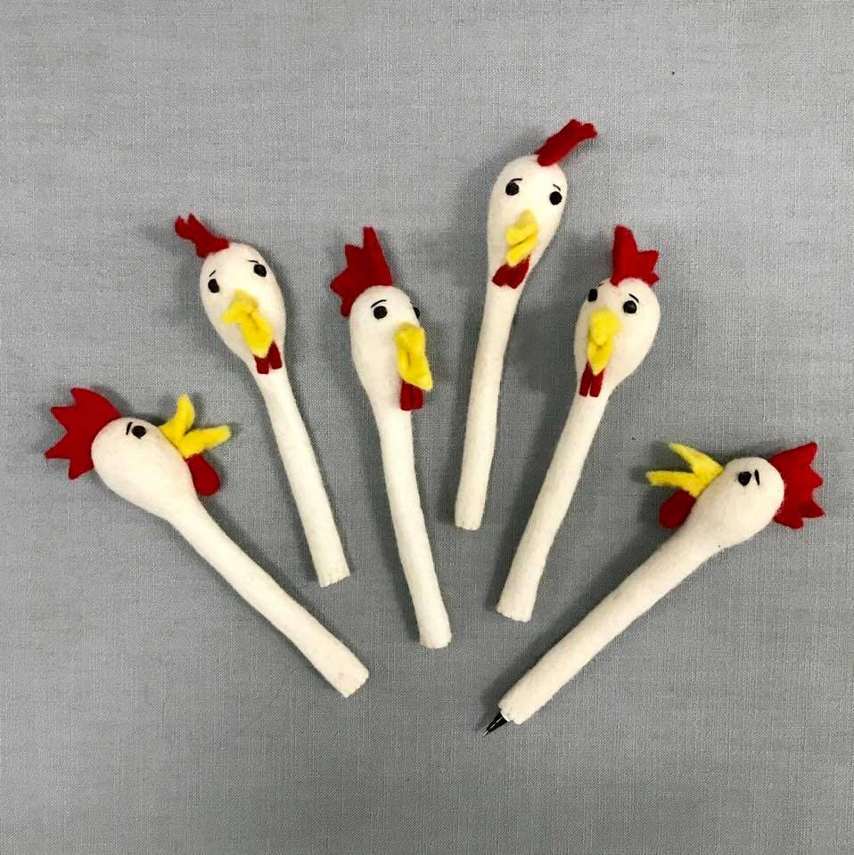 Felt Pencil Topper - Chicken