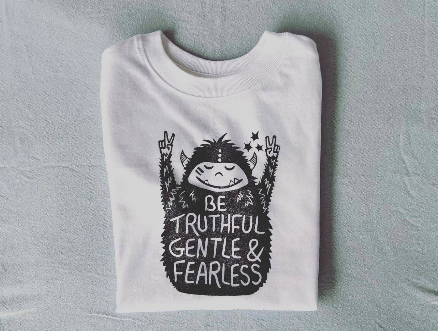 Euphoric Yeti Kids Tee Shirt, Children Boho Clothes