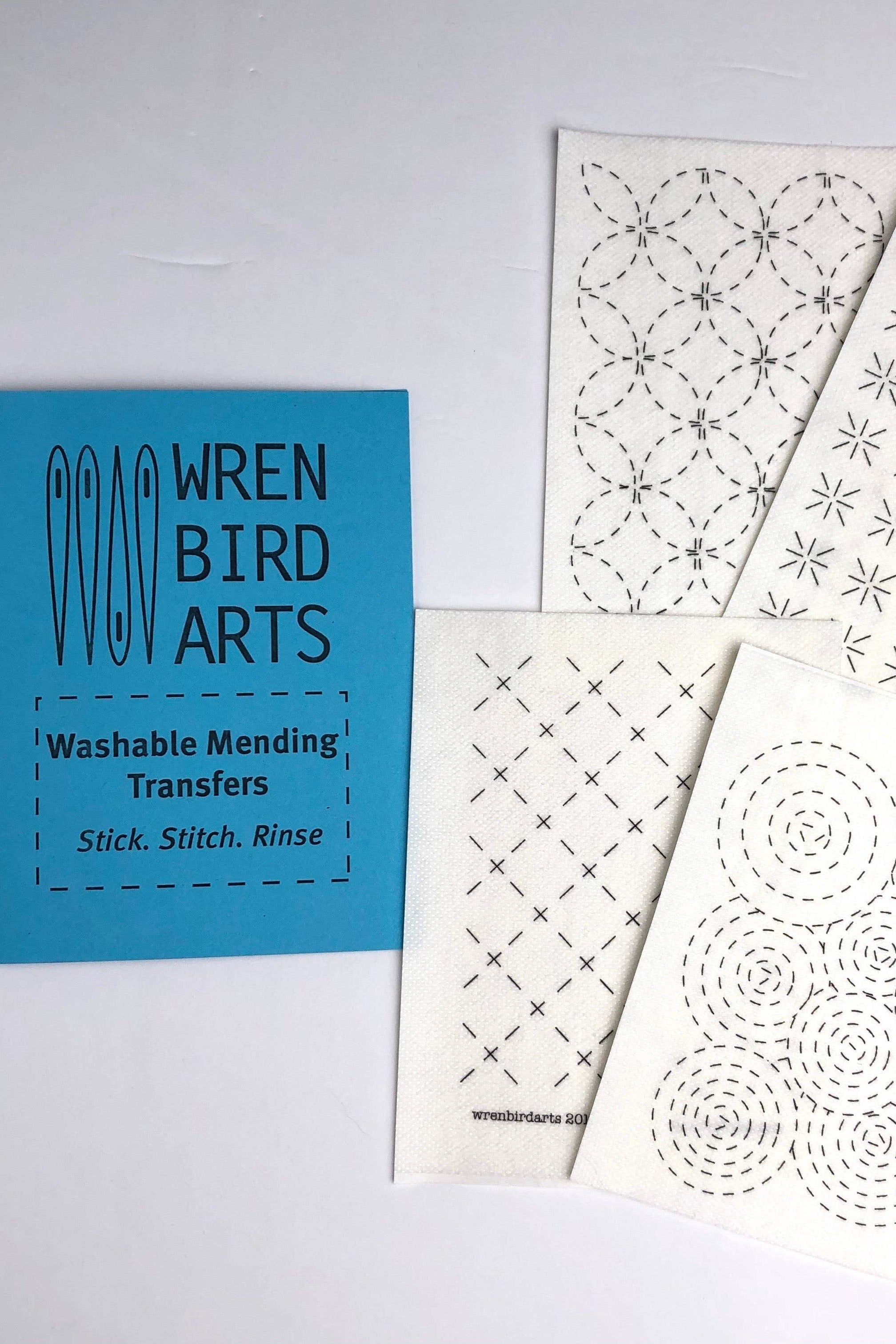 Washable Mending Patterns #1 Blue – Koraa