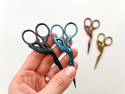 Embroidery stork scissors, small bird scissors