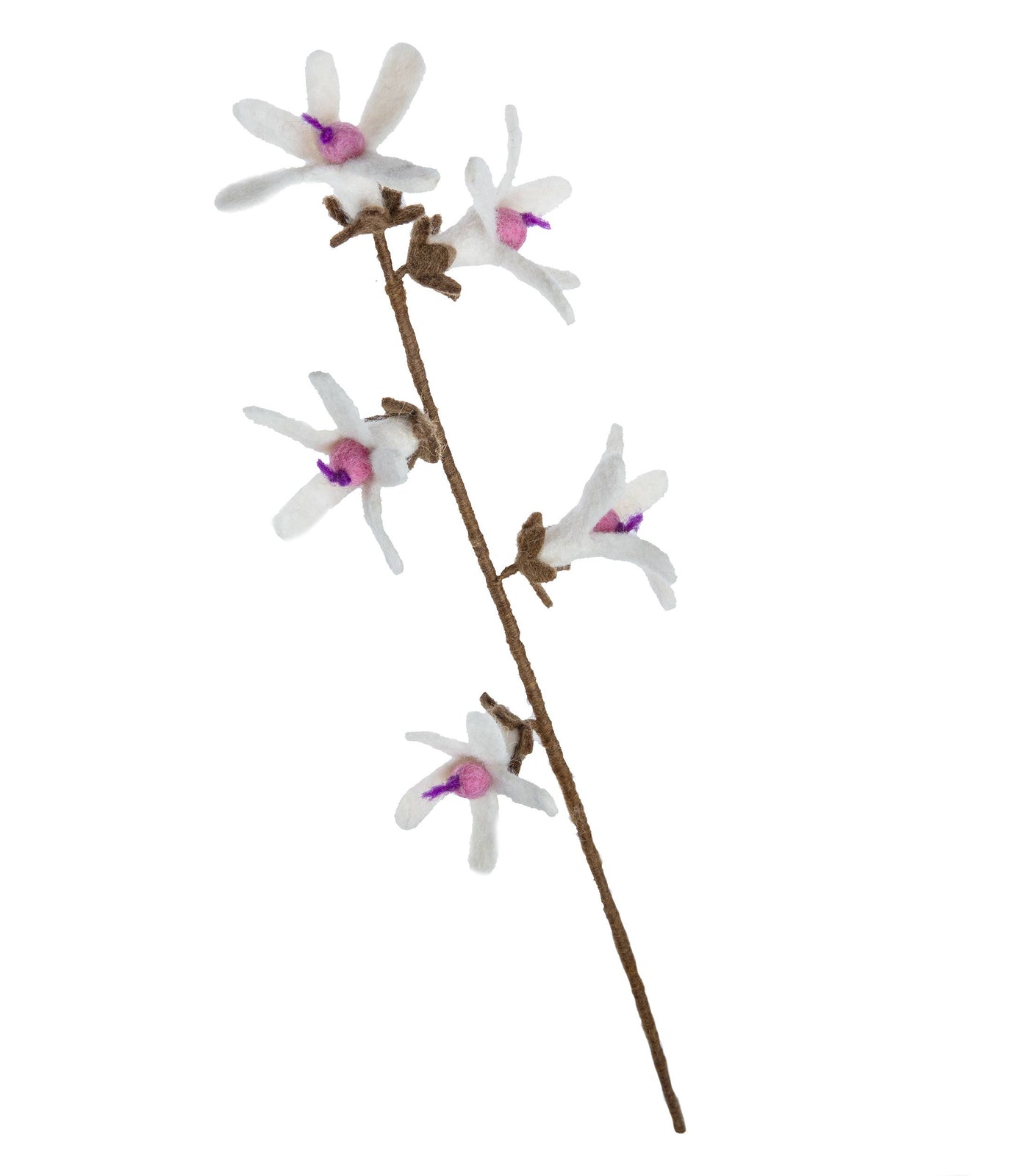 Felt Flower - White Jasmine