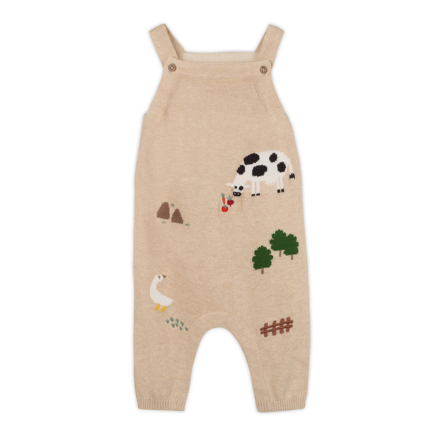 Farm Embroidered Baby Overall Set (Organic Cotton)