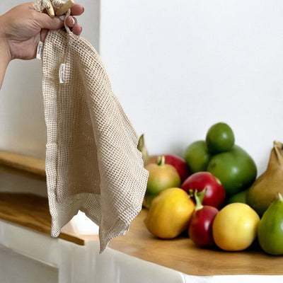 2 Pack Organic Cotton Mesh Produce Bags