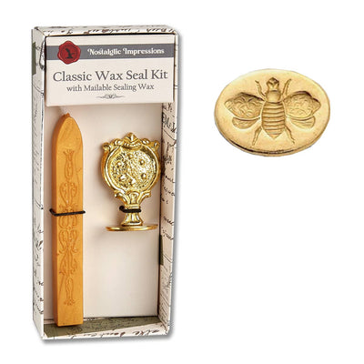 Florentine Brass Stamp  Wax Seal Kits - Bee